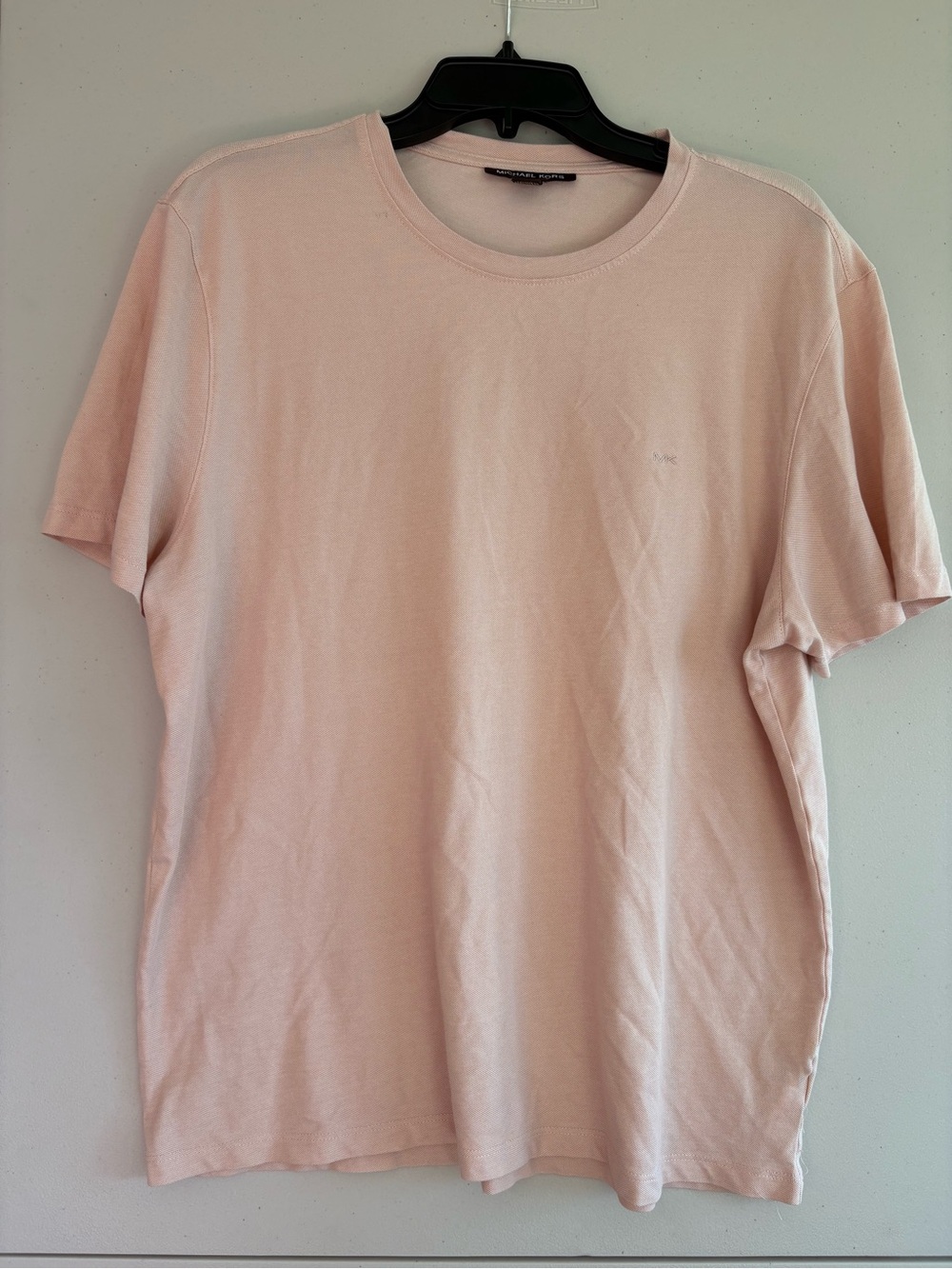 Michael Kors Men's Crew Neck T-Shirt in Pale Pink